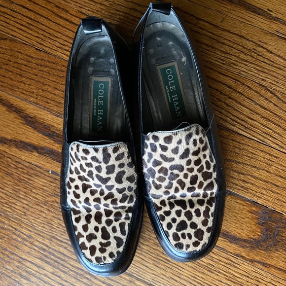 Cole Haan leather loafers - Faux Cheetah - Picture 1 of 3